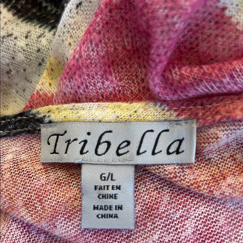 Tribals Striped Multicolor Open Front Maxi Cardigan Size L EUC - Picture 5 of 7